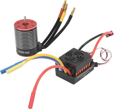 Obrázek produktu pro 3600 kV střídavý motor 60A ESC Combo High Torsion vodotěsná prachotěsná sada pro 1/10 1/12 1/16 RC