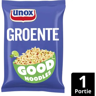 Produktbild von Unox Good Noodles Gemüse 70g – Schnelle, leckere Gemüse-Nudeln für zwischendurch