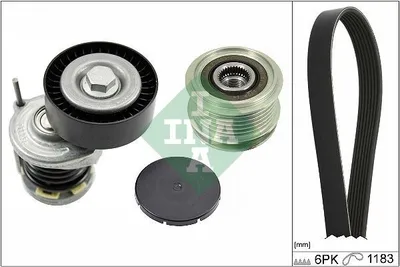 Produktbild von INA 529 0466 20 Keilrippenriemensatz für VW POLO (9N)