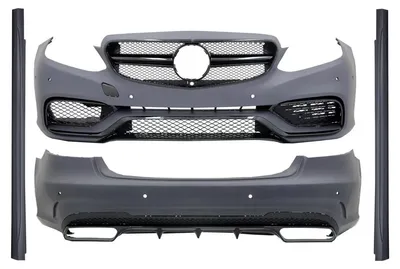 Produktbild von Body Kit für Mercedes E-Klasse W212 Facelift 13-16 E63 AMG Look Glänzend Schwarz.