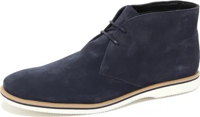 Immagine prodotto di 3849Q polacchino uomo HOGAN CLUB DERBY blu scarpa suede blue men