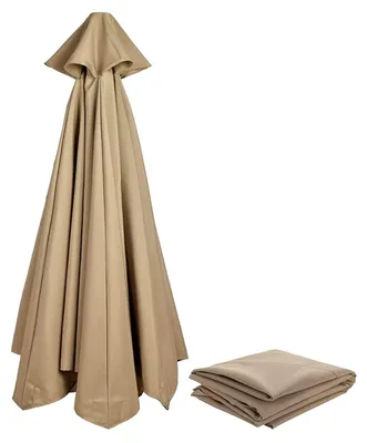 Produktbild von Ersatz-Sonnenschirmbezug 3 m/270 cm/2 m/230 cm/250 cm, 8/6 Streben, Anthrazit/Blau/Grau/Rot/Beige, UV-Schutz 80, windfest, stabil für Strand, Terrasse und Garten