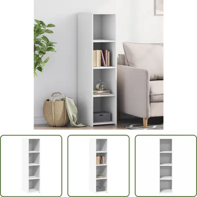 Produktbild von The Living Store Highboard Weiß 30x41x124 cm Holzwerkstoff