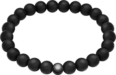 Produktbild von True Rebels Armband Edelstahl Onyx 50060181