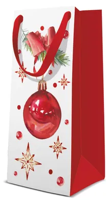 Produktbild von Paw Jingle Bells Papiertüte mit Bombendruck 10x7x22cm 1 Stück