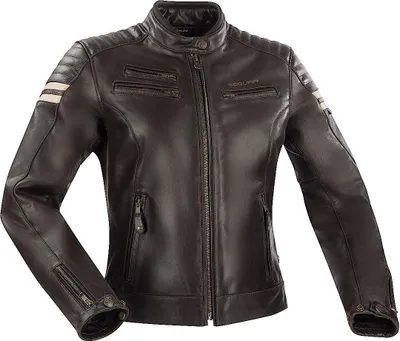 Image de Blouson en cuir Segura Funky pour femme, marron, 40