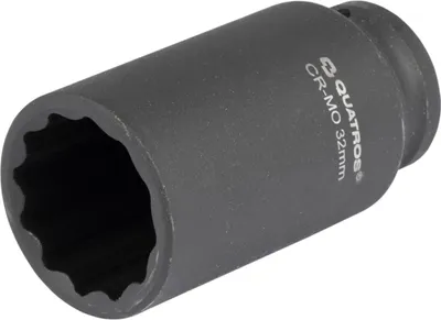 Immagine prodotto di Chiave a bussola a impatto bi-esagonale 1/2", 32 mm, Cr-Mo, poligonale multidente