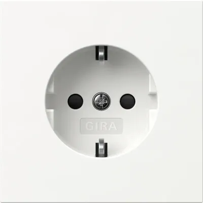 Produktbild von Gira Abd. SCHUKO-Steckd. SP Flächenschalter Reinweiß 492170