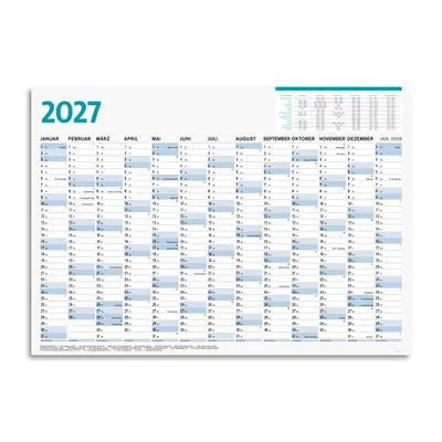 Produktbild von Wandkalender 2027 DIN A1, Jahresplaner 59,4 x 84,1 cm, 13 Monate