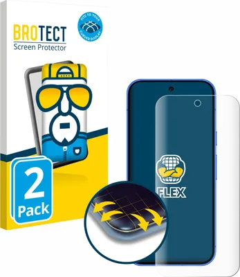 Produktbild von 2x BROTECT Fullscreen Schutzfolie für Google Pixel 10 Displayschutz Folie Fullcover Klar Transparent