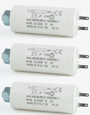 Kondensator 3,5 µF für Rolladenmotor, Kabelschuhe 2,8 mm
