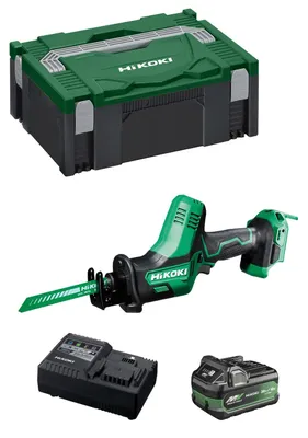 Produktbild von Säbelsäge HIKOKI CR18DAA1X (1 x 2,5/5,0Ah + UC18YSL3 + Koffer HSC II)