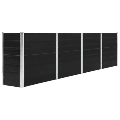 Image de Maison Exclusive - Jardinière surélevée 320 x 40 x 77 cm Acier galvanisé Anthracite