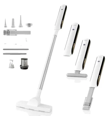 Immagine prodotto di Aspirapolvere senza fili, design 2-in-1, luce LED, colore bianco