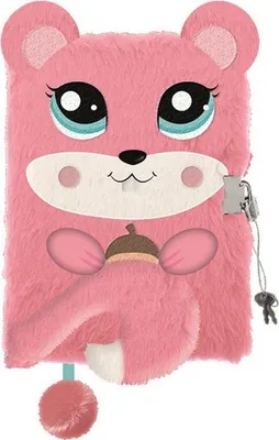 Image de A5 96k Écureuil Journal en peluche Majewski