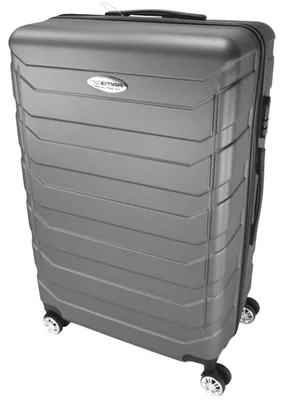 Produktbild von Hartschalenkoffer Kunststoff Reisekoffer Trolley mit Rollen 360° drehbar, Koffer (Typ):Anthrazit - 74 x 49 x 30 cm