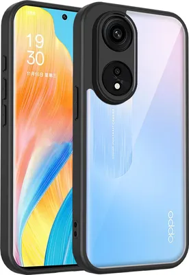 Produktbild von Hülle für Oppo Reno8 T 5G Transparente Rückseite TPU Bumper Stoßfest Handyhülle Schwarz