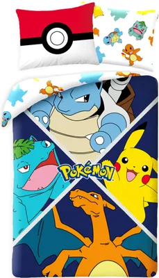 Zdjęcie produktu dla Pościel 140x200 mikrofibra Pokemon