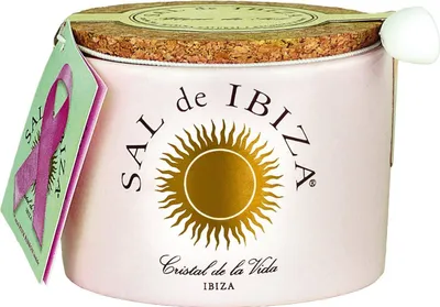 Image de Sel d'Ibiza - Fleur de sel aux pétales de rose, pot de 150 g