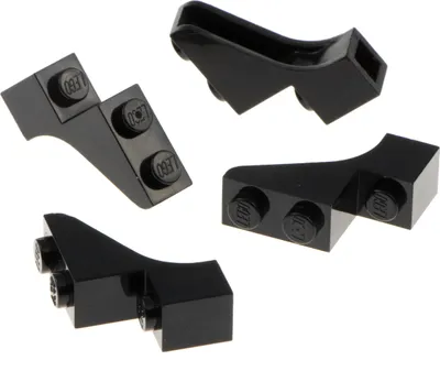 Immagine prodotto di 4x Lego pietra ad arco 1x3x2 nero ponte castello porta 4581280 88292