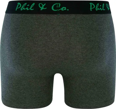 Immagine prodotto di Phil & Co. Berlin Pantaloni retrò da uomo, confezione da 6, jersey - verde-antracite - taglia S