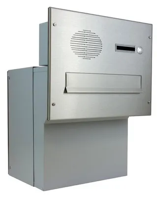 Produktbild von F-042 XXL Edelstahl Durchwurfbriefkasten mit Sprechsieb