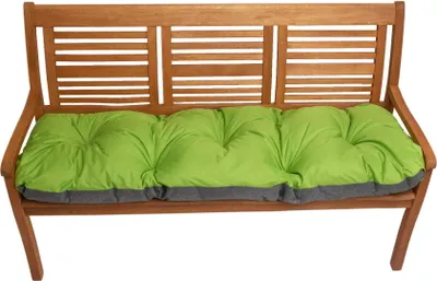 Produktbild von Bankkissen 150x50cm, Sitzkissen outdoor für eine Gartenbank,Kissen für Hollywoodschaukel, Bodenkissen, Lime