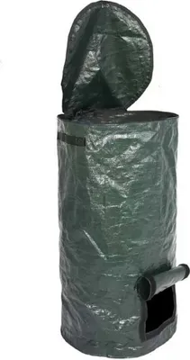 Obrázek produktu pro 125L kompost sáček, opakovaně použitelný zahradní listový trávník, skládací zahradní odpadkový sáček, kuchyňské víko kompostovací kontejner