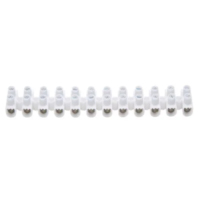 Produktbild von Verbindungsklemme, 2,5-10qmm, 57A, 12p, Direktmontage, Thermoplast, weiß, Schraubanschluss, 341900081