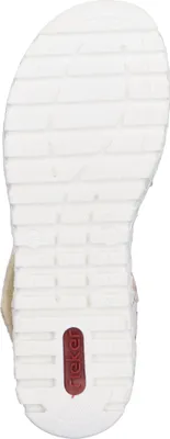 Produktbild von Rieker Damen Sandale Klettverschluss bequem Keilabsatz schmal farbenfroh V1364, Größe:37 EU, Farbe:Mehrfarbig