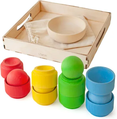Productafbeelding van Ballen in Nestjes Startset Montessori Speelgoed vanaf 1 Jaar
