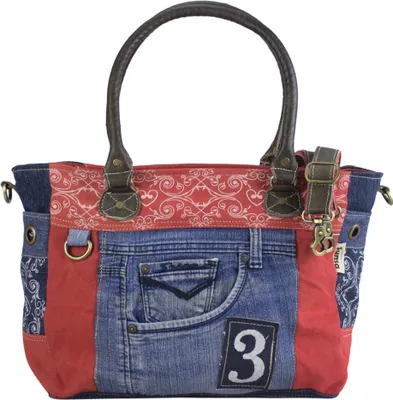 Produktbild von Sunsa Damen Tasche Umhängetasche Handtasche Canvas & Leder bag mit Jeans Taschen Denim klein Schultertasche Damentaschen Vintage Crossbody Handtaschen Teenager Fashion
