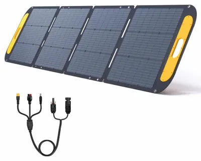 Image de Panneau solaire portable - VS200 PRO : module solaire pliable de 200W - cellules monocristallines à 23 % - matériau ETFE étanche (indice IP67) - connecteur MC4 - support réglable
