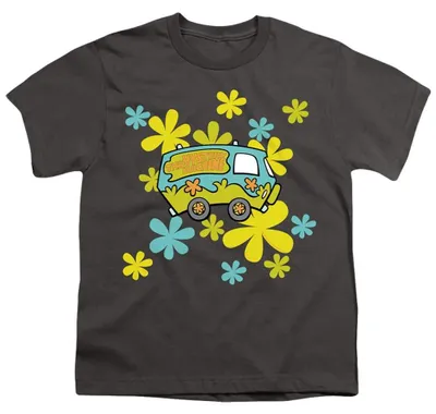 Image de T-shirt enfant Scooby Doo - "La Machine à Mystères" (TV36460) (taille 140-146) (couleur anthracite)