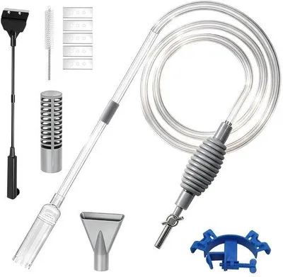 Productafbeelding van 3-in-1 aquariumreiniger met algenschraper, 1,7 m