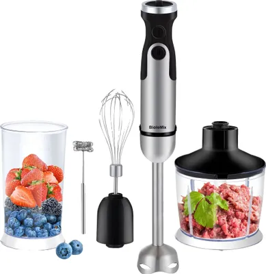 Obrázek produktu pro Ruční mixér, multifunkční sada 5 v 1, příkon 1200 W, černý