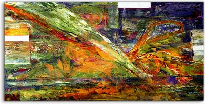 Produktbild von Coloray Canvas 120x60  Wandbild Leinwand Bilder Kunst Abstraktes Original Gemälde