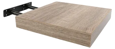 Schwebendes Wandregal 25x25x4 cm, Eichenoptik, max. 5 kg