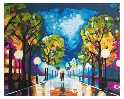 Produktbild von Nassau Nassau Malerei auf Nummer Nachtwanderung 40x50 cm