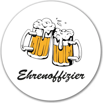 Produktbild von Huuraa Aufkleber Ehrenoffizier Schützenfest 10cm rund Sticker Geschenkidee