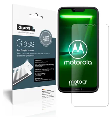 Produktbild von 2x Schutzfolie für Motorola Moto G7 Power matt - Anti-Shock 9H Folie dipos Glass