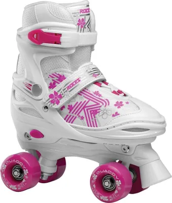 Produktbild von Roces Rollschuhe Quaddy Girl 3.0 Große 34 - 37 Weiß - Rosa