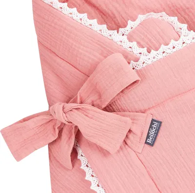 Produktbild von Einschlagdecke kuscheliges Musselin-Wickeltuch Rosa
