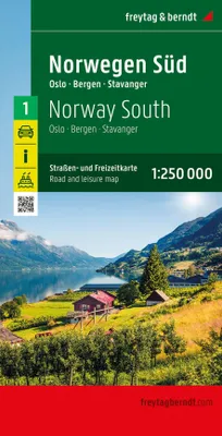 Produktbild von freytag & berndt Straßenkarte Norwegen Süd 1:250.000