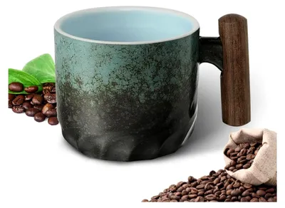 Produktbild von Espressotassen 70 ml, Keramiktassen mit Henkel für Espresso, Tee und Latte