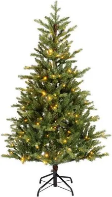 Productafbeelding van Kunstkerstboom Alison pine H150 D97 cm 220 lampjes Everlands