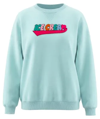 Produktbild von Damen Sweatshirt mit Rundhalsausschnitt, reguläre Passform, blau, Größe S