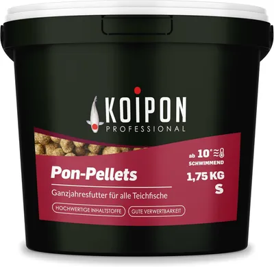 Produktbild von KOIPON Pon-Pellets 3mm 1,75kg Ganzjahresfutter für Koi & Goldfische