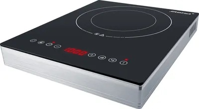Produktbild von Robustes durchgängiges Glaskeramik-Kochfeld, 2 Heizkreise mit 15 cm und 22 cm, 7 Leistungsstufen, mobil einsetzbar, Touch Control, Timerfunktion