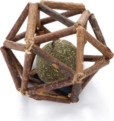 Produktbild von Beeztees Catnip Ball in Matatabi Ball - Katzespielzeug - 7x7x7 cm